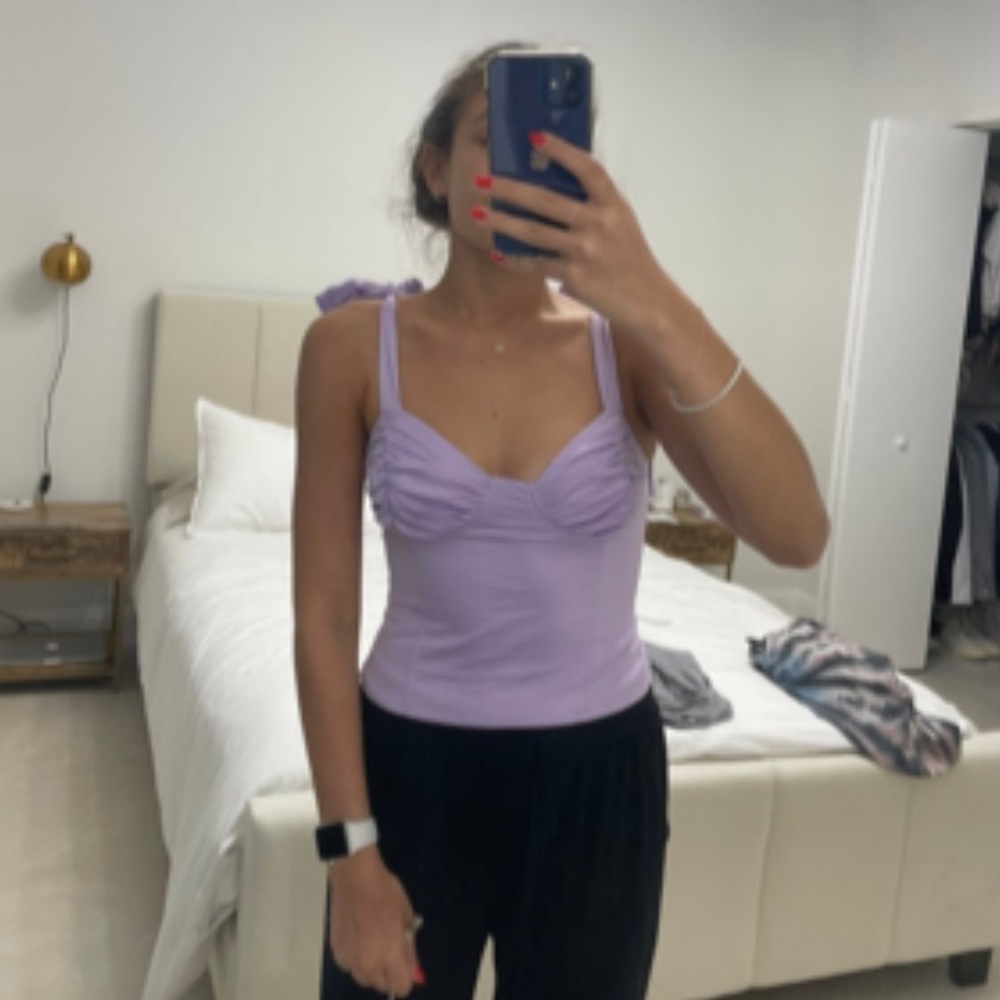 Lavender corset top